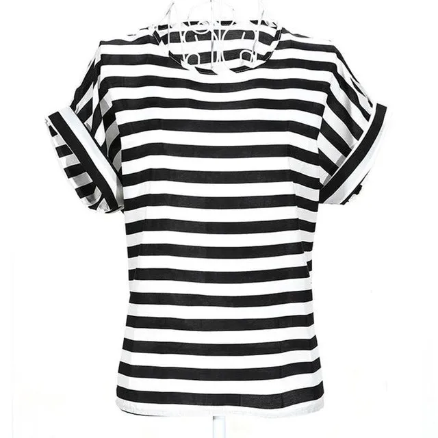 2015 new Large size women printing blouse bird bat shirt short-sleeved chiffon blusas femininas roupas summer style