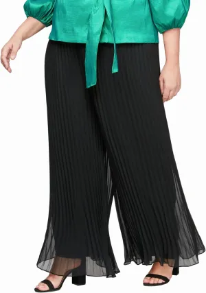 Alex Evenings Women's Wide Leg Chiffon Dress Mother of The Bride, Elegant Formal Pant (Plus Size)