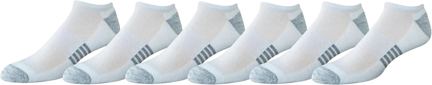 Amazon Essentials Men's Performance Comfortable Cotton Cushioned Breathable Athletic No-Show Sports Socks, 6 Pairs