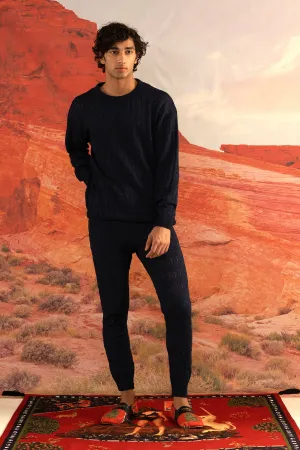 Azure Knitted Jogger