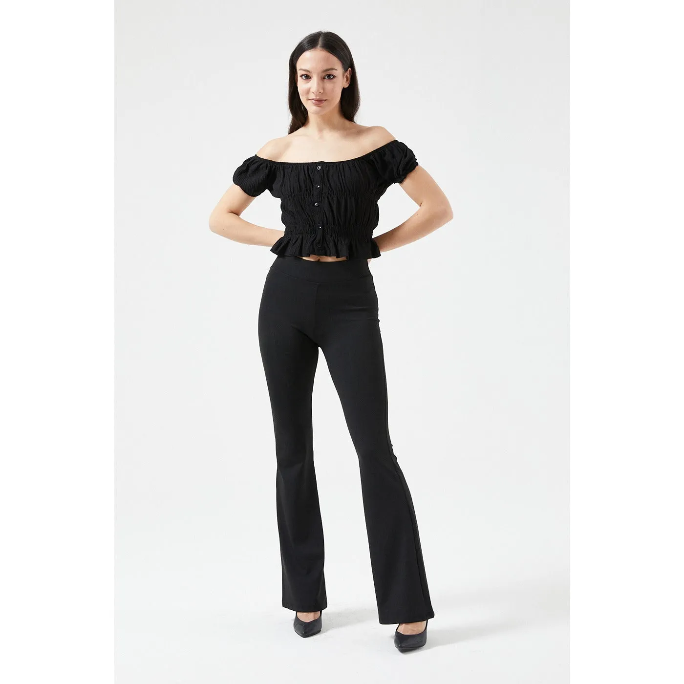 Black Off-Shoulder Top