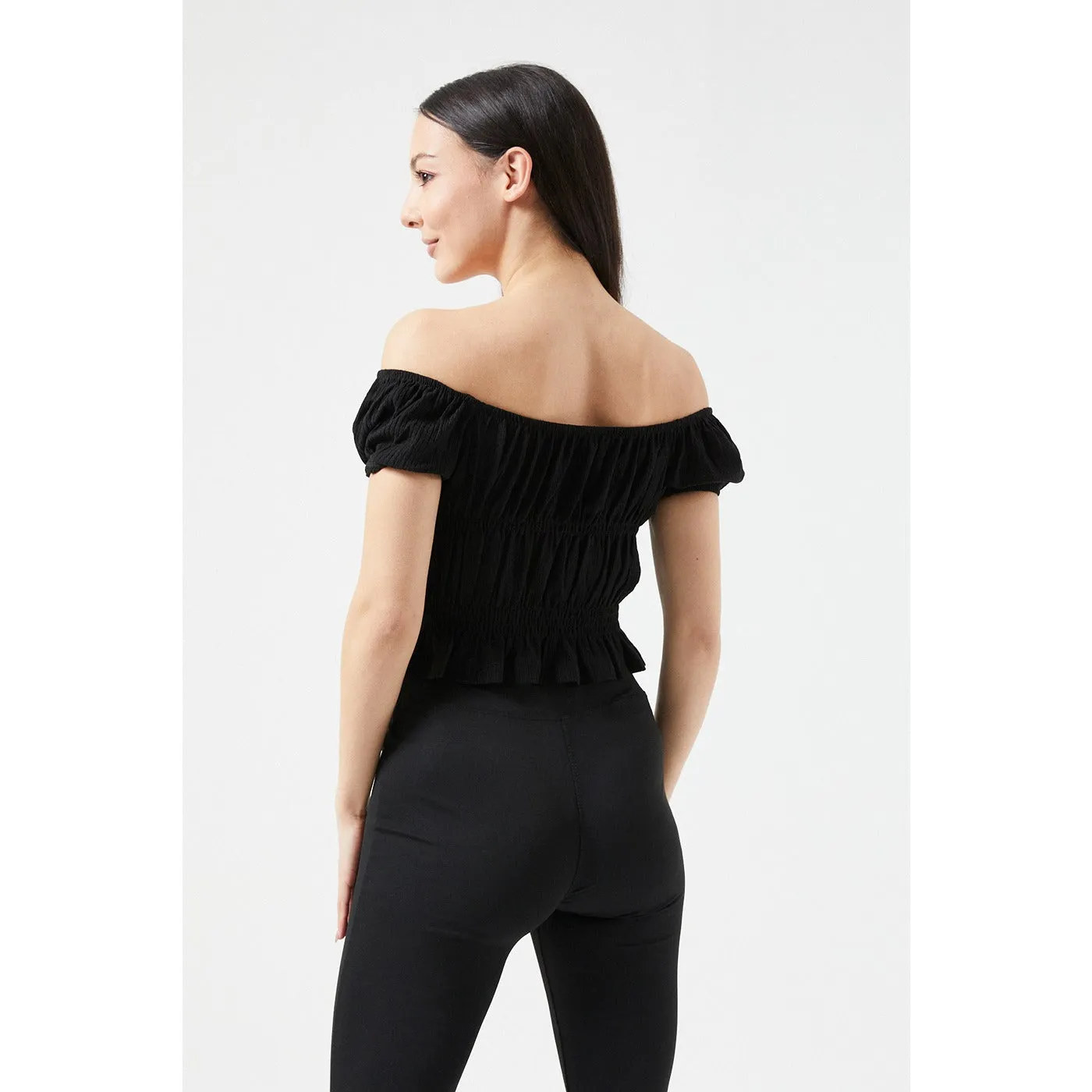 Black Off-Shoulder Top