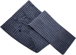 Black Tweed Plaid Trousers Men Casual Pants Wool Formal Suit Pants Men