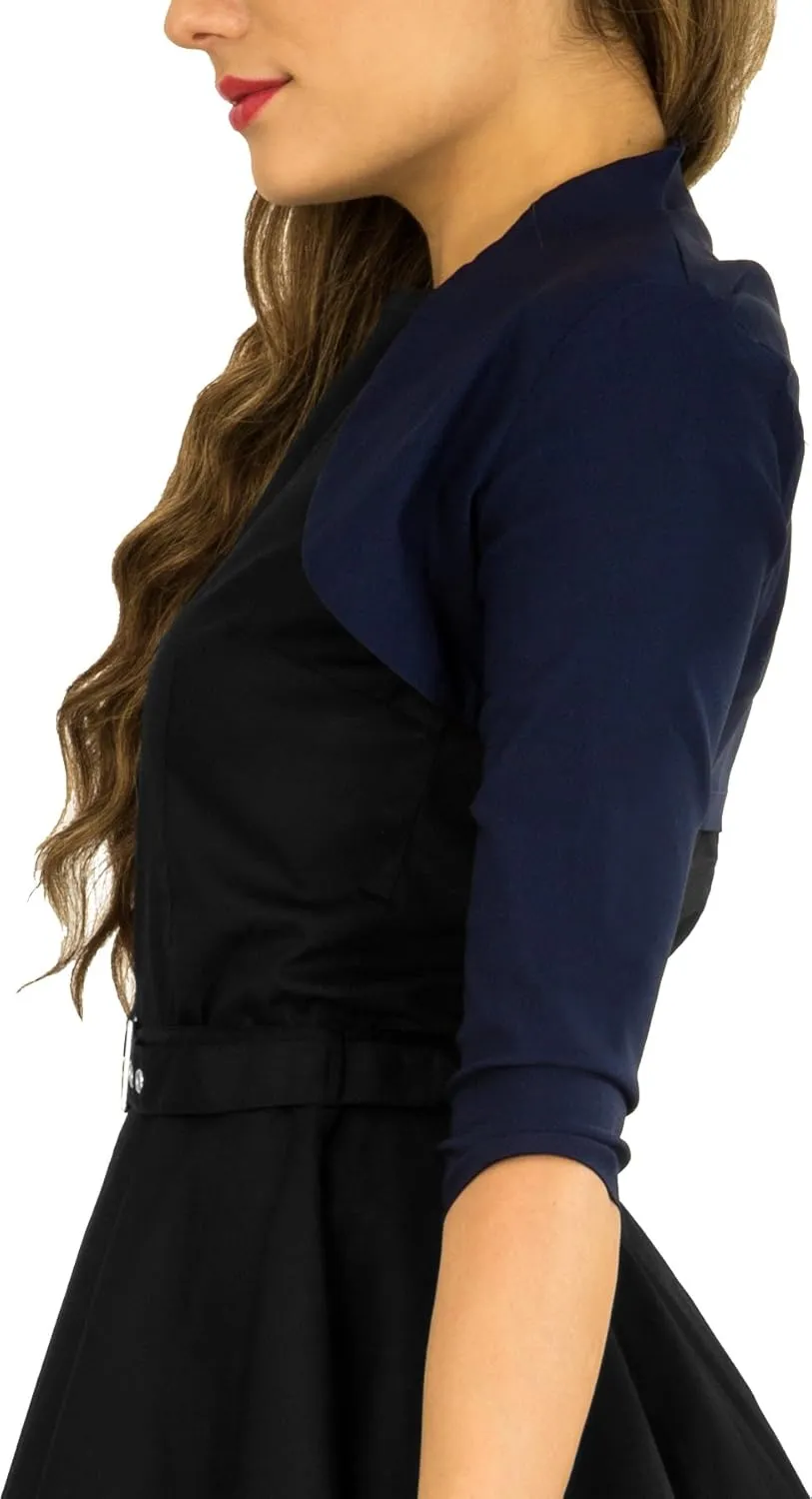 BlackButterfly Tailored 3/4 Sleeve Bolero