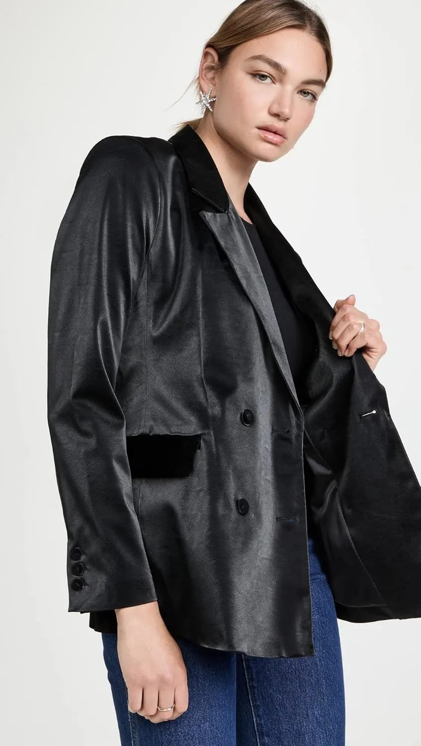[BLANKNYC] Womens Luxury Clothing Oversized Blazzer with Pockets, Comfortable & Stylish Coat