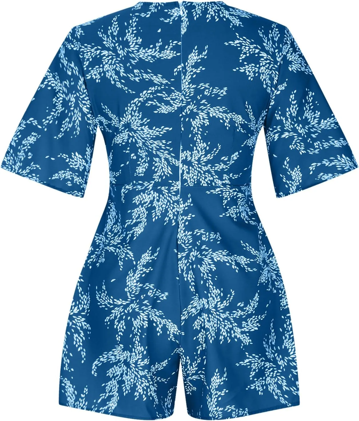Boho Vacation Dresses for Women Summer 2024 Cocktail Casual Short Sleeve Wrap V Neck Tie Waisted Ruffle Layered Mini Dresses