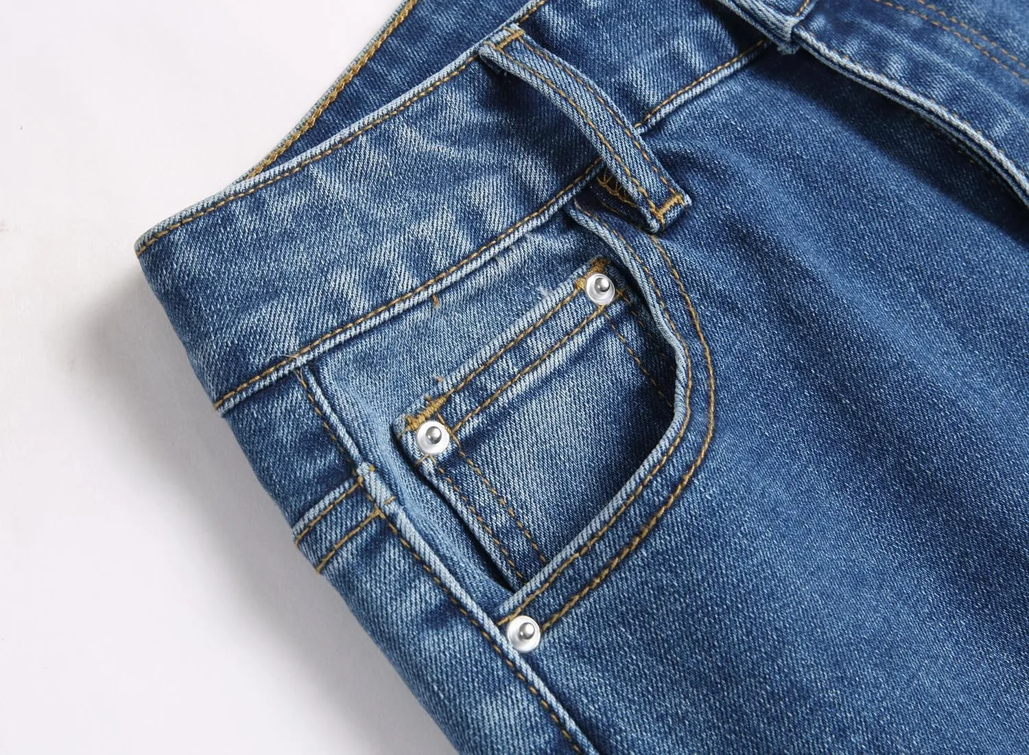 Boys' Skinny Fit Stretch Denim Jeans 5-Pocket Style Washed Fashion Basic Denim Jeans Pants