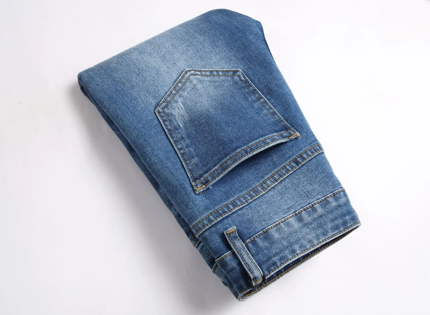 Boys' Skinny Fit Stretch Denim Jeans 5-Pocket Style Washed Fashion Basic Denim Jeans Pants