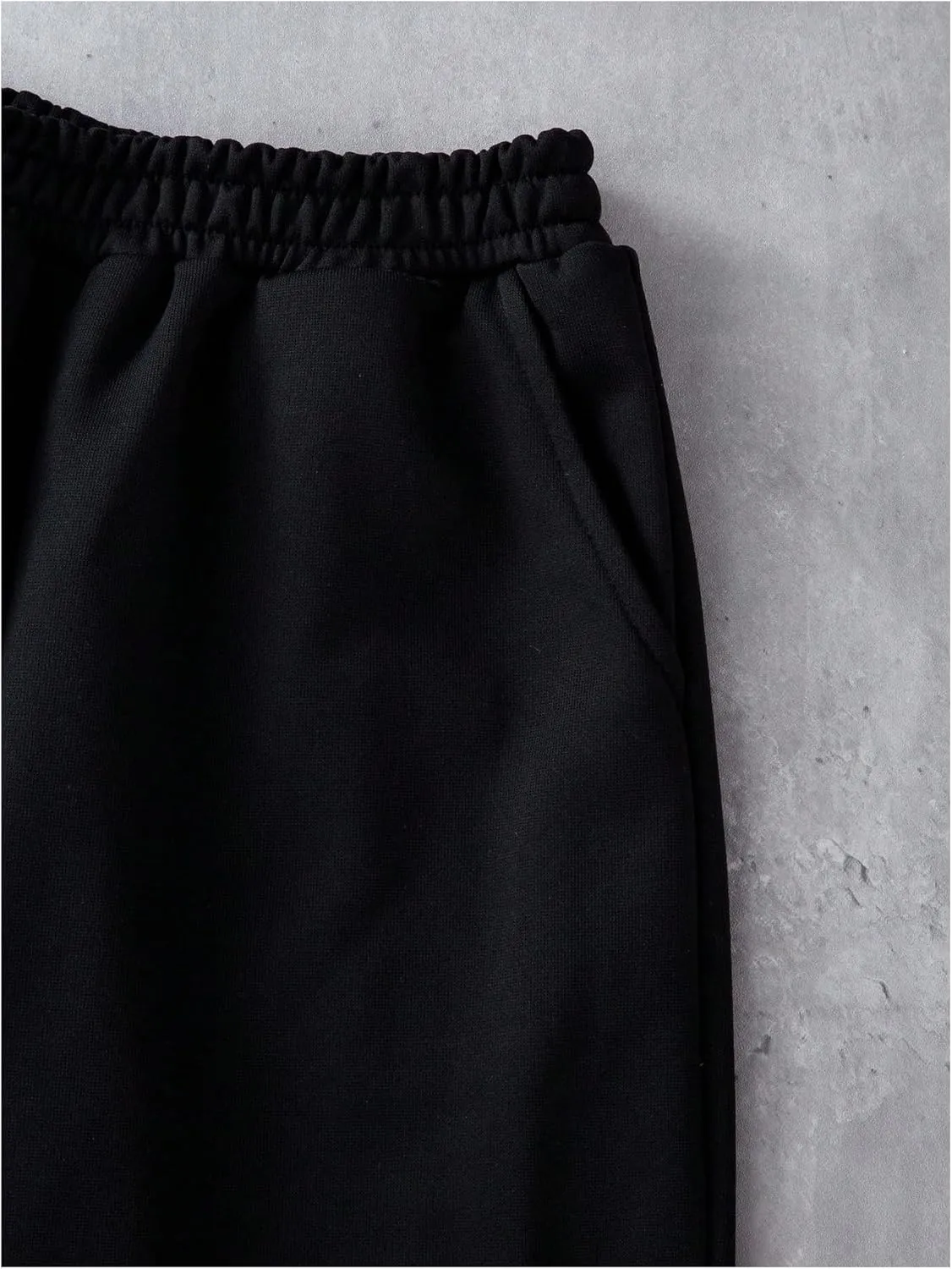 Boy's Y2K Wide Leg Baggy Pants Vintage Trendy Sweat Pants Elastic Waist Street Sweatpants with Pockets