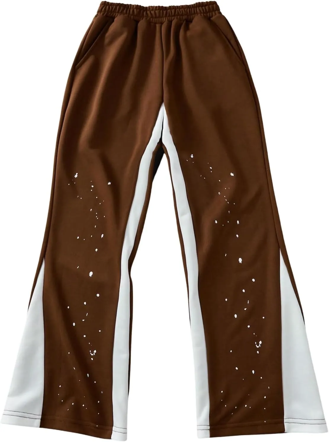 Boy's Y2K Wide Leg Baggy Pants Vintage Trendy Sweat Pants Elastic Waist Street Sweatpants with Pockets