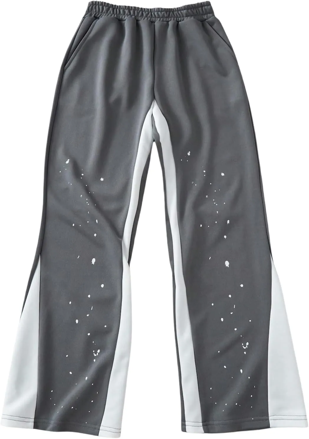 Boy's Y2K Wide Leg Baggy Pants Vintage Trendy Sweat Pants Elastic Waist Street Sweatpants with Pockets