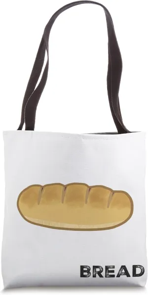 Bread loaf baguette cute simple text Tote Bag