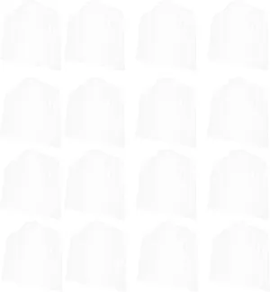 Cabilock 20-Pack Boys and Girls Clothing Covers Home Use Garment Bags Dry Cleaning Bags for Clothes Hanging