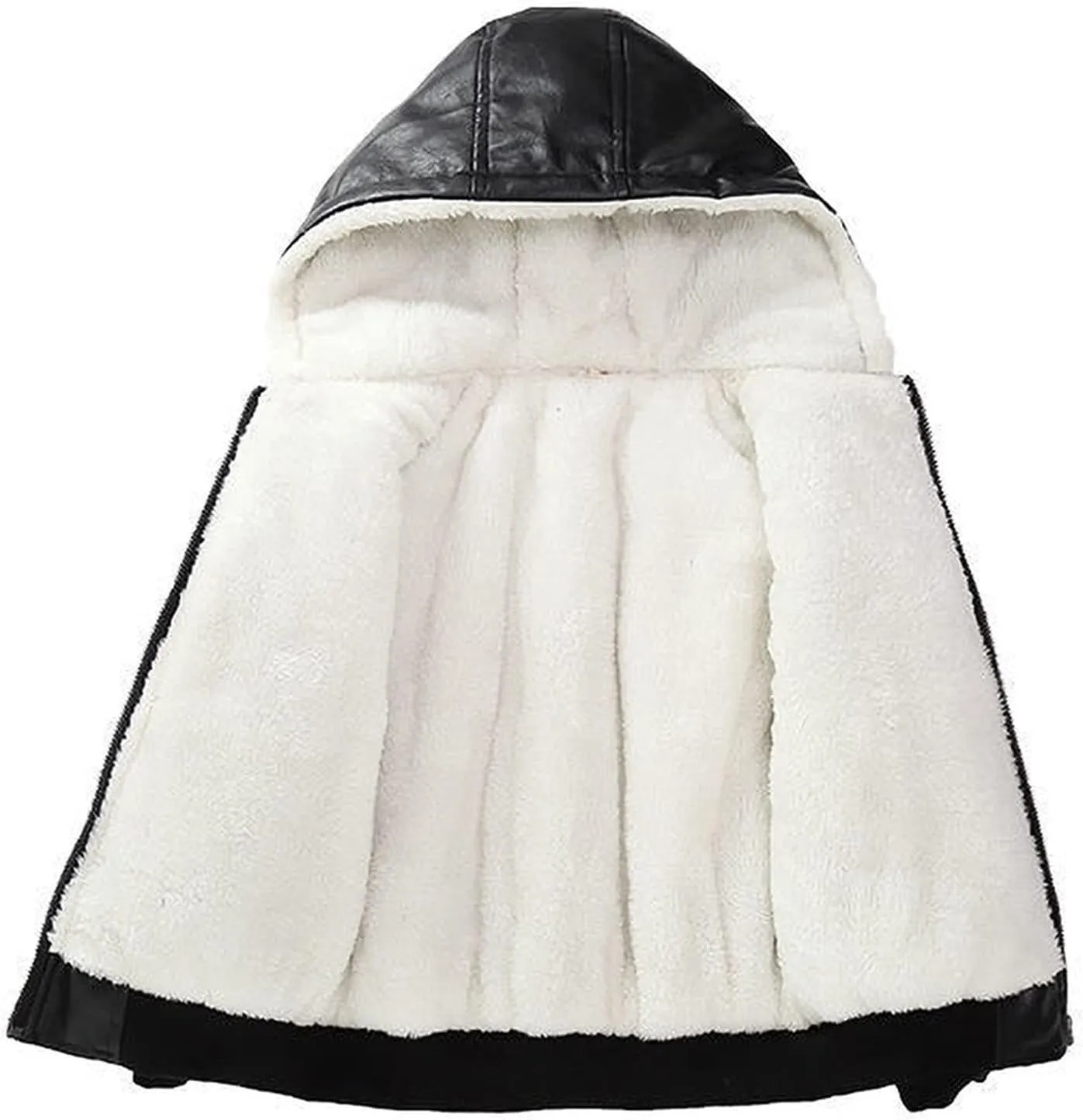 Children Teenage Girl Bikers Leather Hooded Jacket Fall Winter Windbreaker Coat Kids Girl's Outerwear Clothes