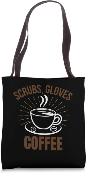 Coffee Medical Assistant Funny Nurse Doctors Quotes Tote Bag