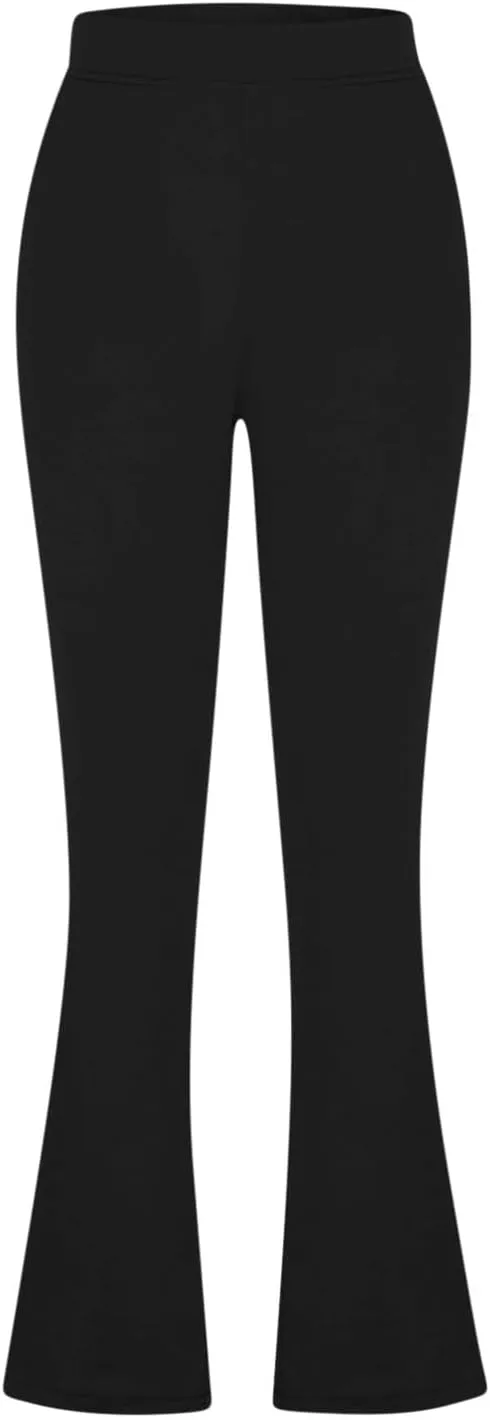 Dressy Pants for Women 2025 Business Casual Work High Waist Stretchy Knit Trousers Daily Pull on Office Slacks Bottom
