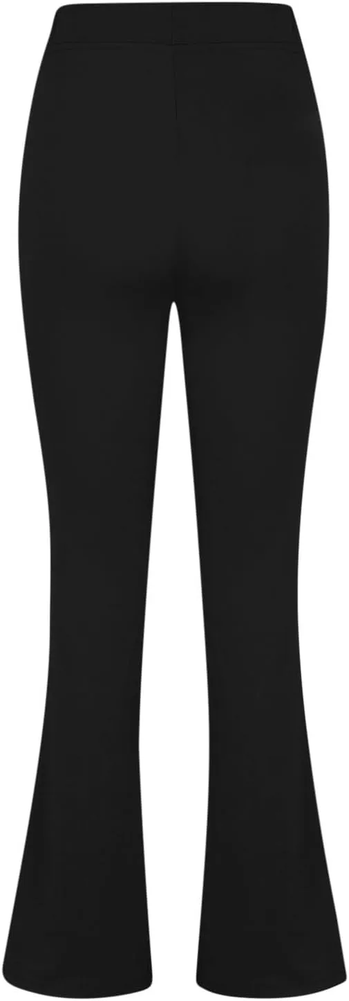 Dressy Pants for Women 2025 Business Casual Work High Waist Stretchy Knit Trousers Daily Pull on Office Slacks Bottom