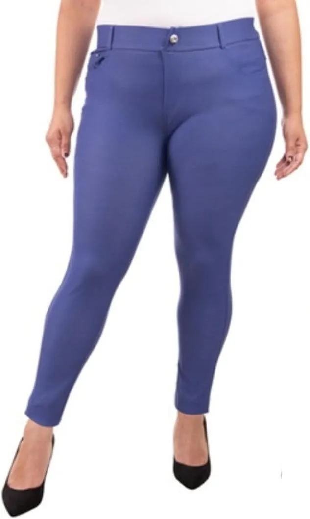EAG Jeggings for Women's Comfortable Cotton Blend Stretch Leggings Look Denim Jeggings with Pockets (Available in Plus Size)