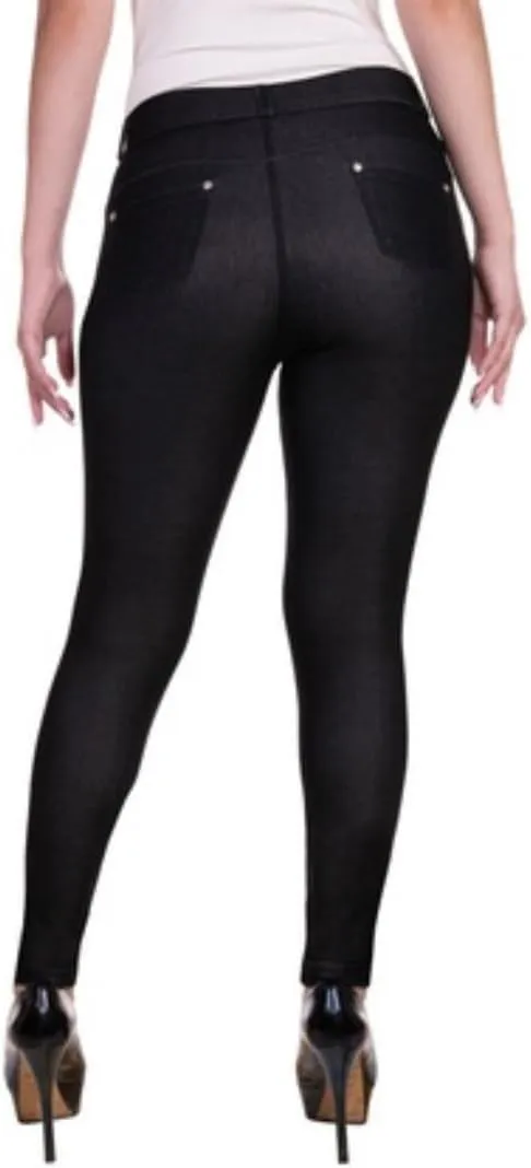 EAG Jeggings for Women's Comfortable Cotton Blend Stretch Leggings Look Denim Jeggings with Pockets (Available in Plus Size)
