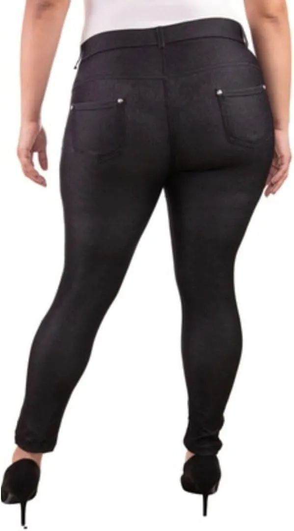 EAG Jeggings for Women's Comfortable Cotton Blend Stretch Leggings Look Denim Jeggings with Pockets (Available in Plus Size)