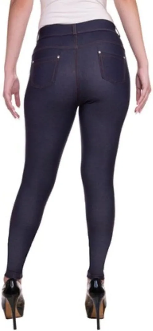 EAG Jeggings for Women's Comfortable Cotton Blend Stretch Leggings Look Denim Jeggings with Pockets (Available in Plus Size)