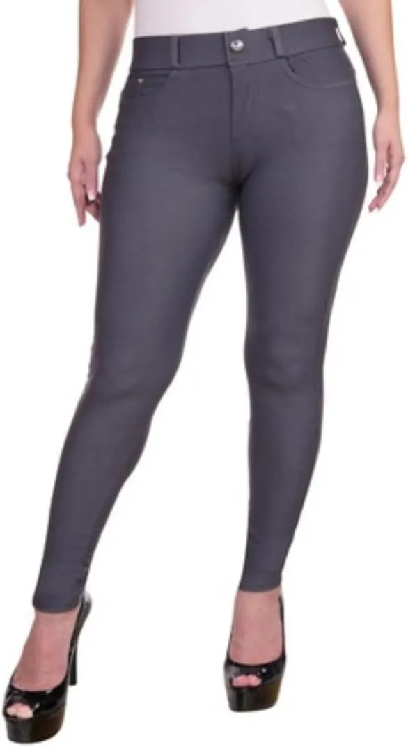 EAG Jeggings for Women's Comfortable Cotton Blend Stretch Leggings Look Denim Jeggings with Pockets (Available in Plus Size)
