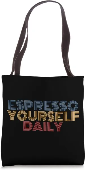 Expresso Yourself Daily Retro Food Fun Tote Bag