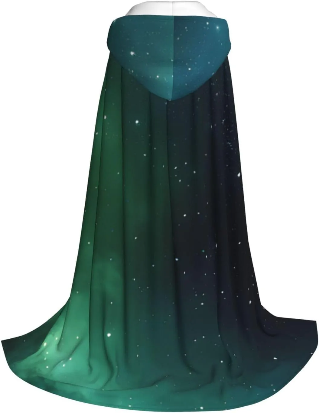Galaxy Green Teenage Hooded Cloak - Oversized Hat, Comfortable And Durable