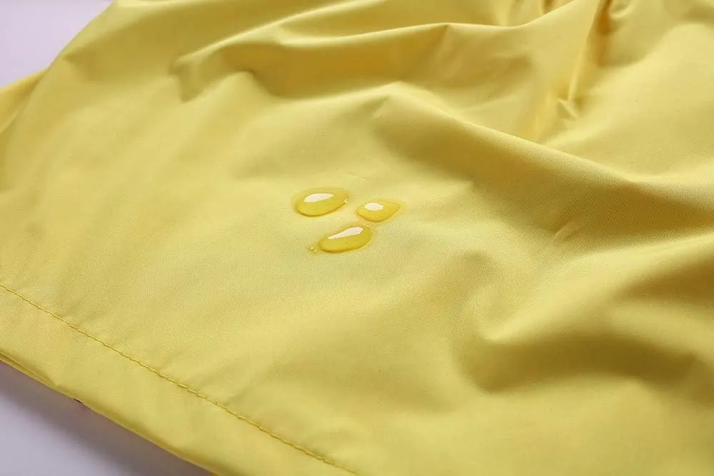 Girls Boys Kids Windbreaker Jacket Raincoat Trench Coat Hoodies Suit Rain Dungarees for Unisex