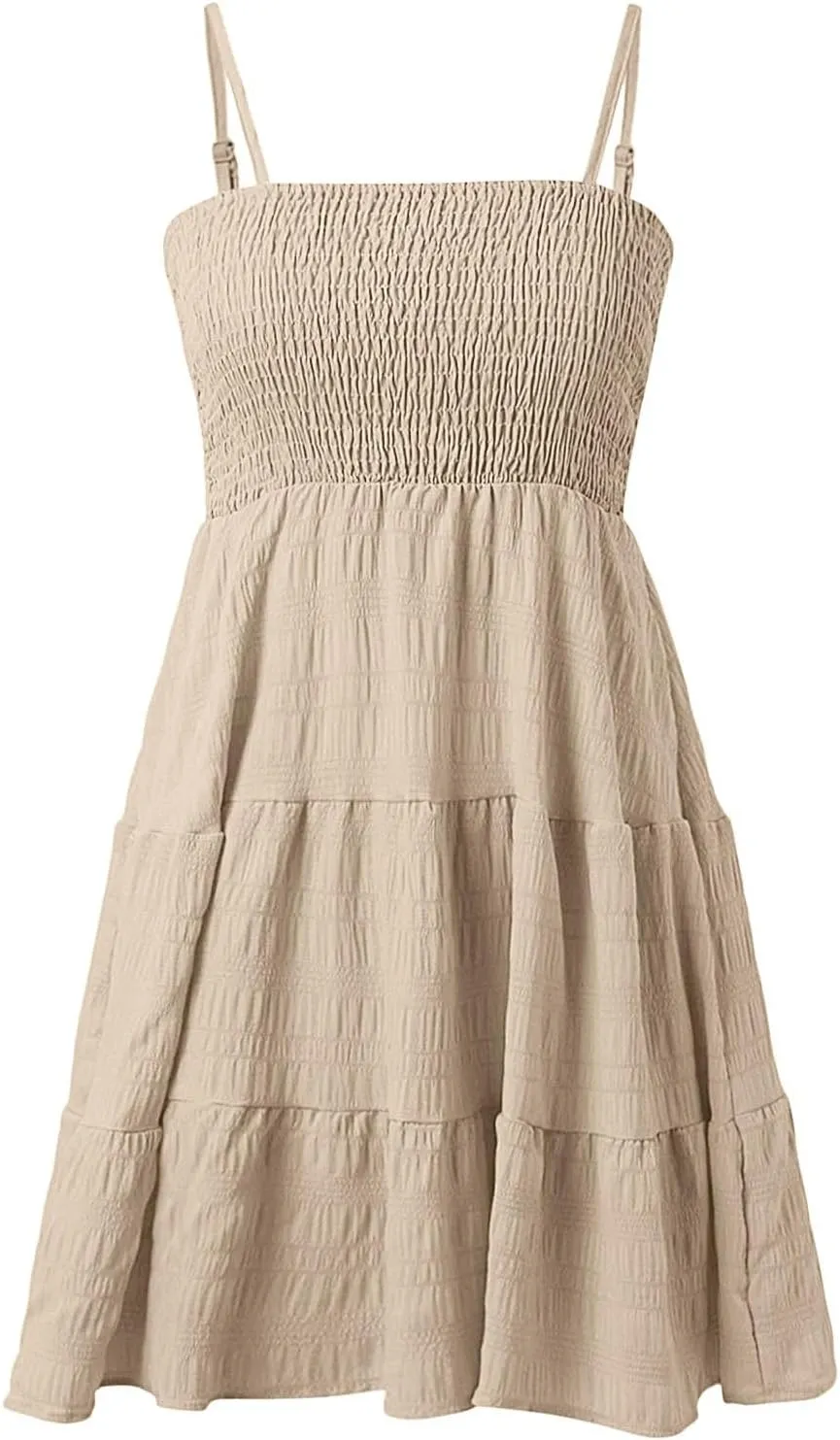 Graduation Dress-2025 Summer Elegant Mini Spaghetti Strap Homecoming Dresses A Line Swing Dance Party Dress for Teens