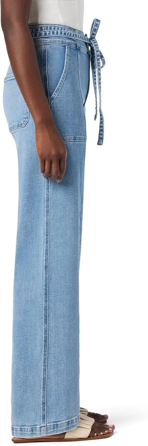 HUDSON Women's Tie Waist Wide Leg Trouser