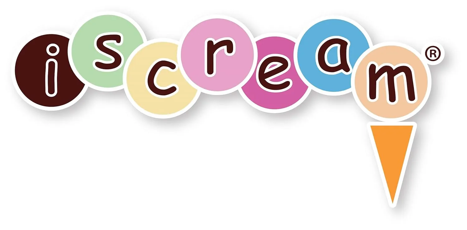 iscream 7" x 5" Bold Print See-Through Zippered Cosmetic Bag with Floating Sprinkles - Smiles Everywhere