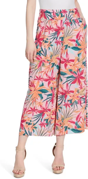 Jessica Simpson Women's Rosalie Wide Leg Pull on Crop Pant with Slant Pockets Standard