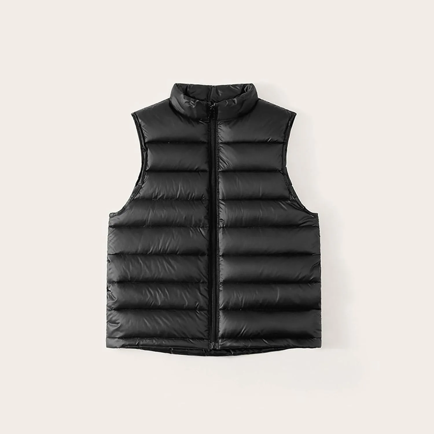 Kids Winter Thicken Puffer Down Jacket Vest 2025 Zip Warm Waistcoat Boys Girls Sleeveless Outerwear 4-16 Years Old
