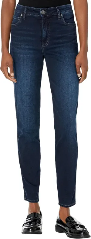 KUT from the Kloth Diana Skinny Jeans - Jeans for Women - Cotton Blend Fabric - Contrast Topstitching