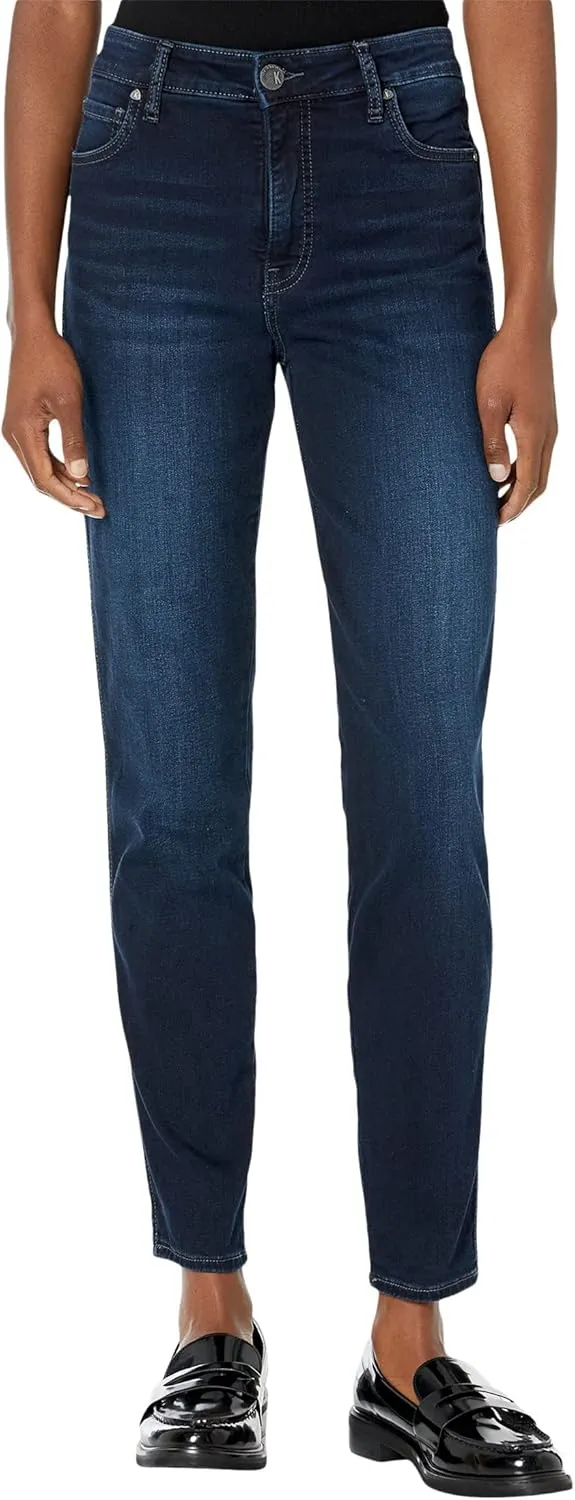 KUT from the Kloth Diana Skinny Jeans - Jeans for Women - Cotton Blend Fabric - Contrast Topstitching