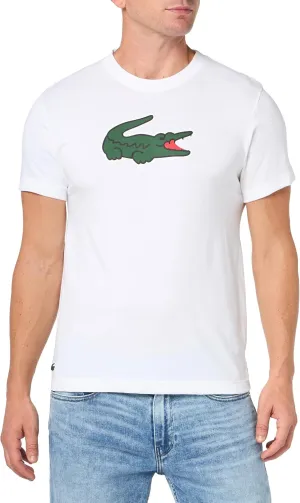 Lacoste Men's Short Sleeve Regular Fit Sports Performance Graphic Tee Shirt