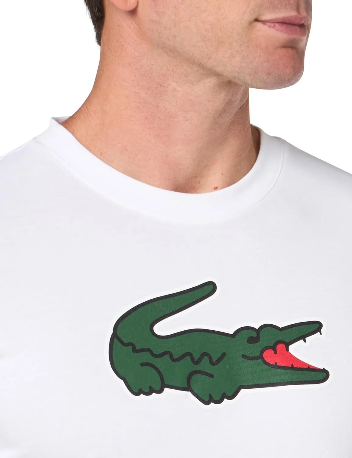 Lacoste Men's Short Sleeve Regular Fit Sports Performance Graphic Tee Shirt