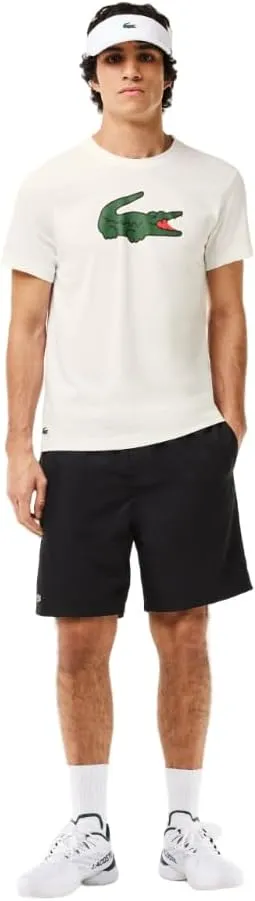 Lacoste Men's Short Sleeve Regular Fit Sports Performance Graphic Tee Shirt