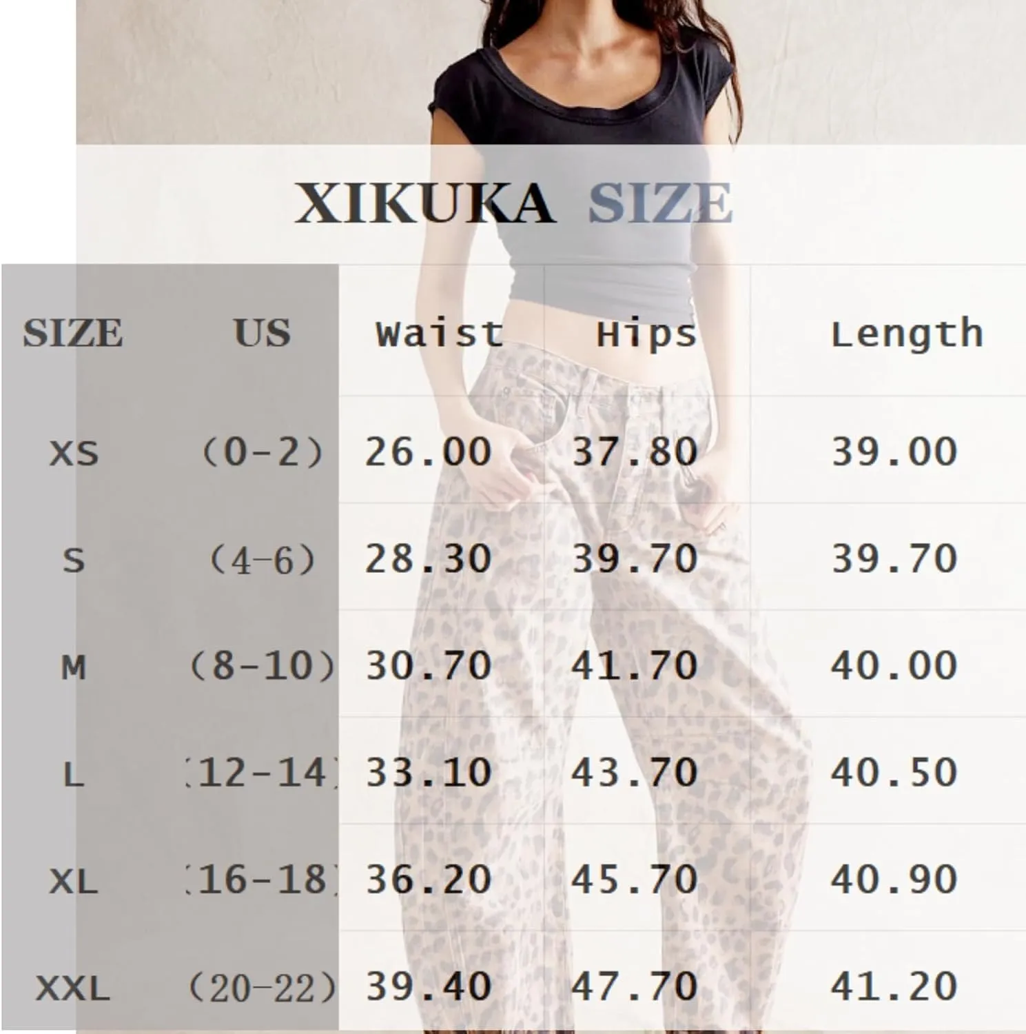 Leopard Pants Women Barrel Baggy Y2k Boyfriend Jeans Cheetah Print Jeans Mid Rise Embroidered Jean