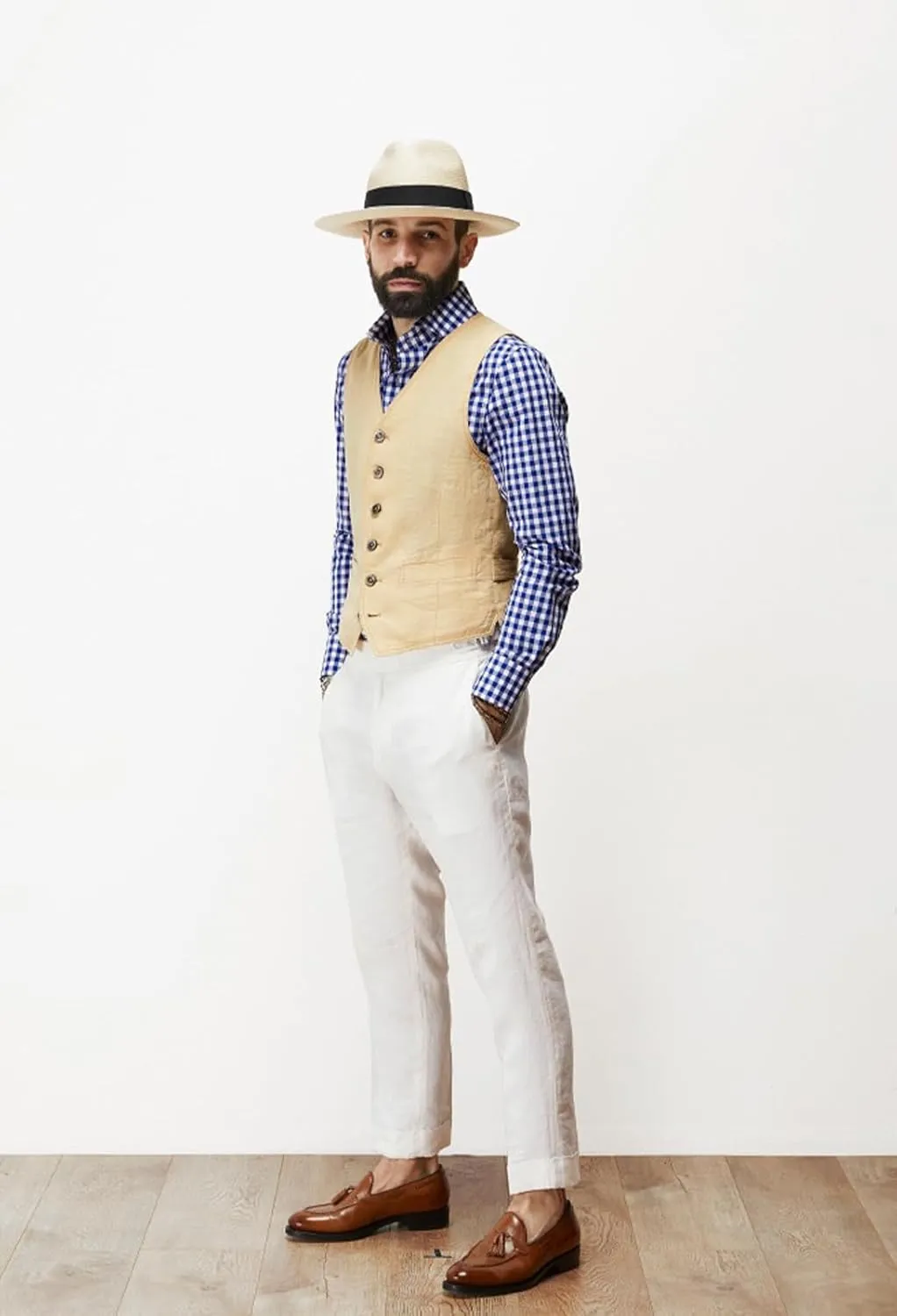 Linen Men's Vest Beach Wedding Waistcoat Summer Casual Suit Vests Groomsmen Dress Top
