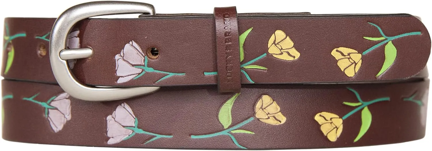 Lucky Brand Women's Leather Bold Fashion Statement Belts