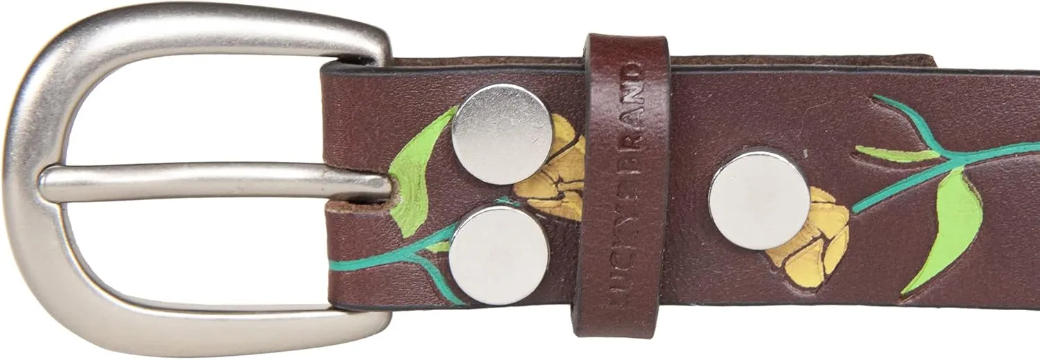 Lucky Brand Women's Leather Bold Fashion Statement Belts