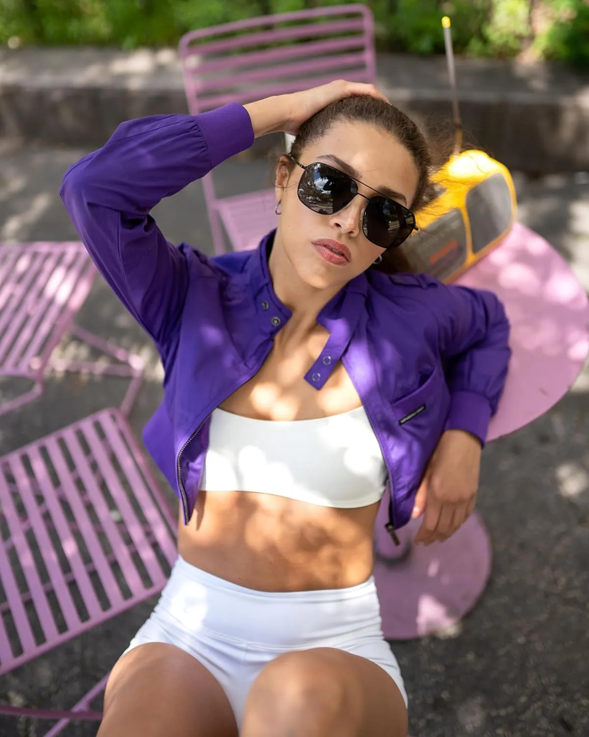 Members Only Mini Cropped Jacket Women Trendy Racer Jacket