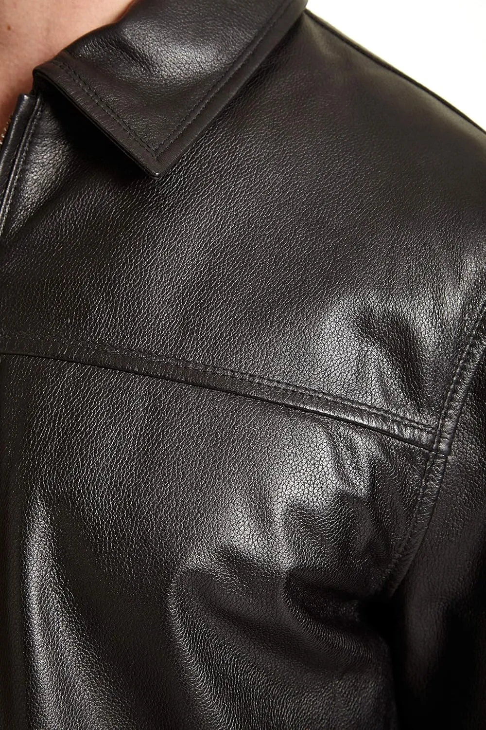 Men's Black & BROWN Genuine Lambskin Leather Biker Jacket - Real Lambskin Mens Leather Jacket Brown Leather Jacket Men