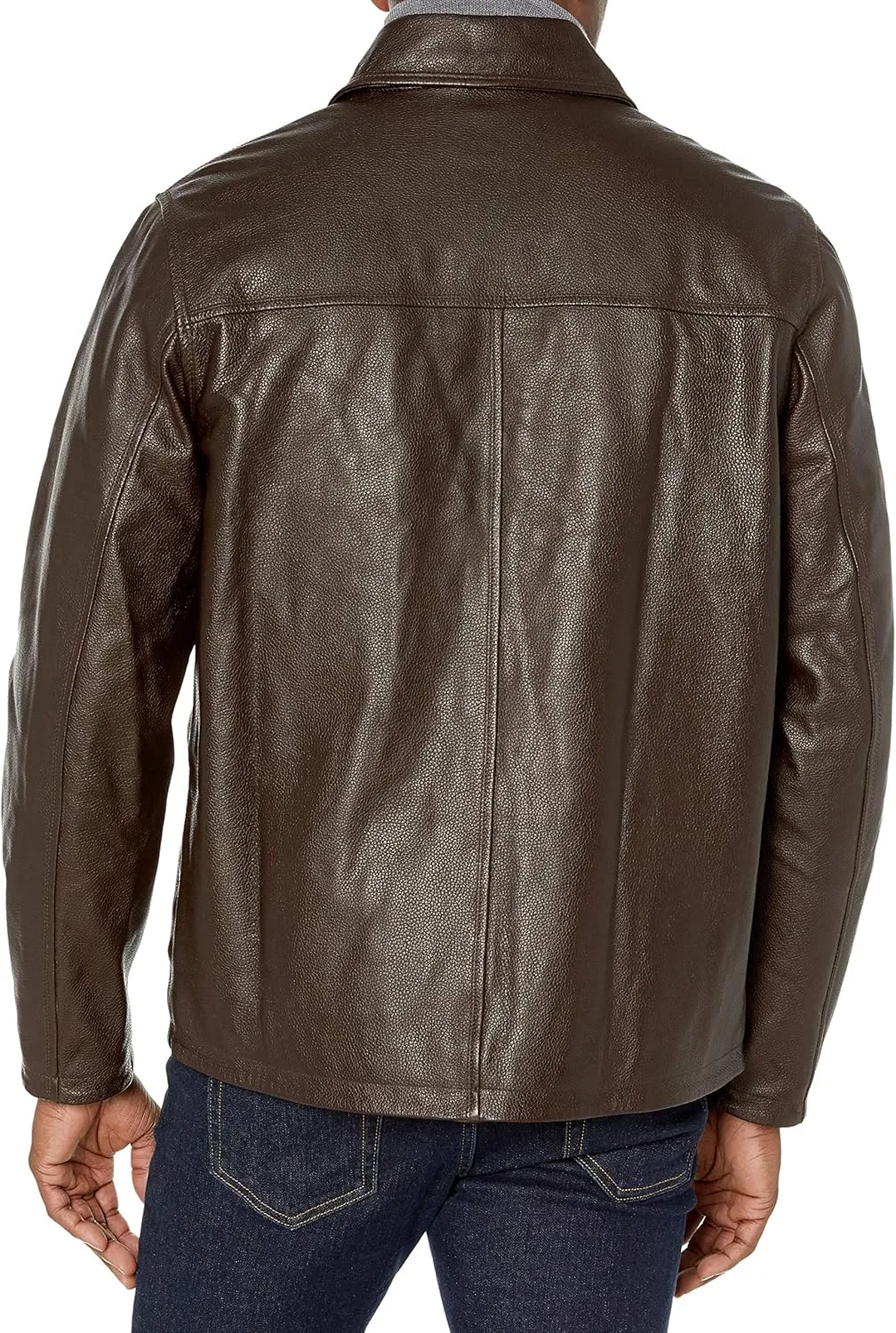 Men's Black & BROWN Genuine Lambskin Leather Biker Jacket - Real Lambskin Mens Leather Jacket Brown Leather Jacket Men