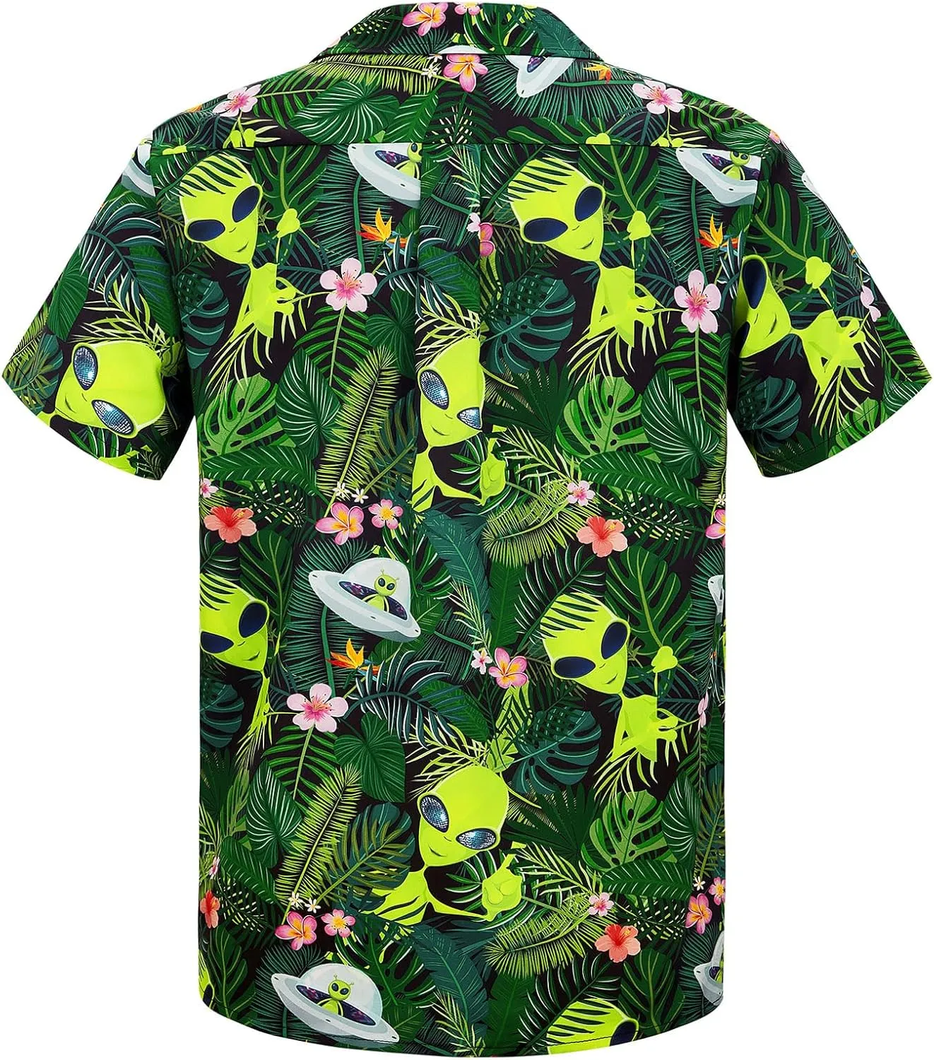 Mens Hawaiian Shirt Floral Print Aloha Shirt Comfortable Novelty Button Down Shirts Casual Short Sleeve Beachwear for Men