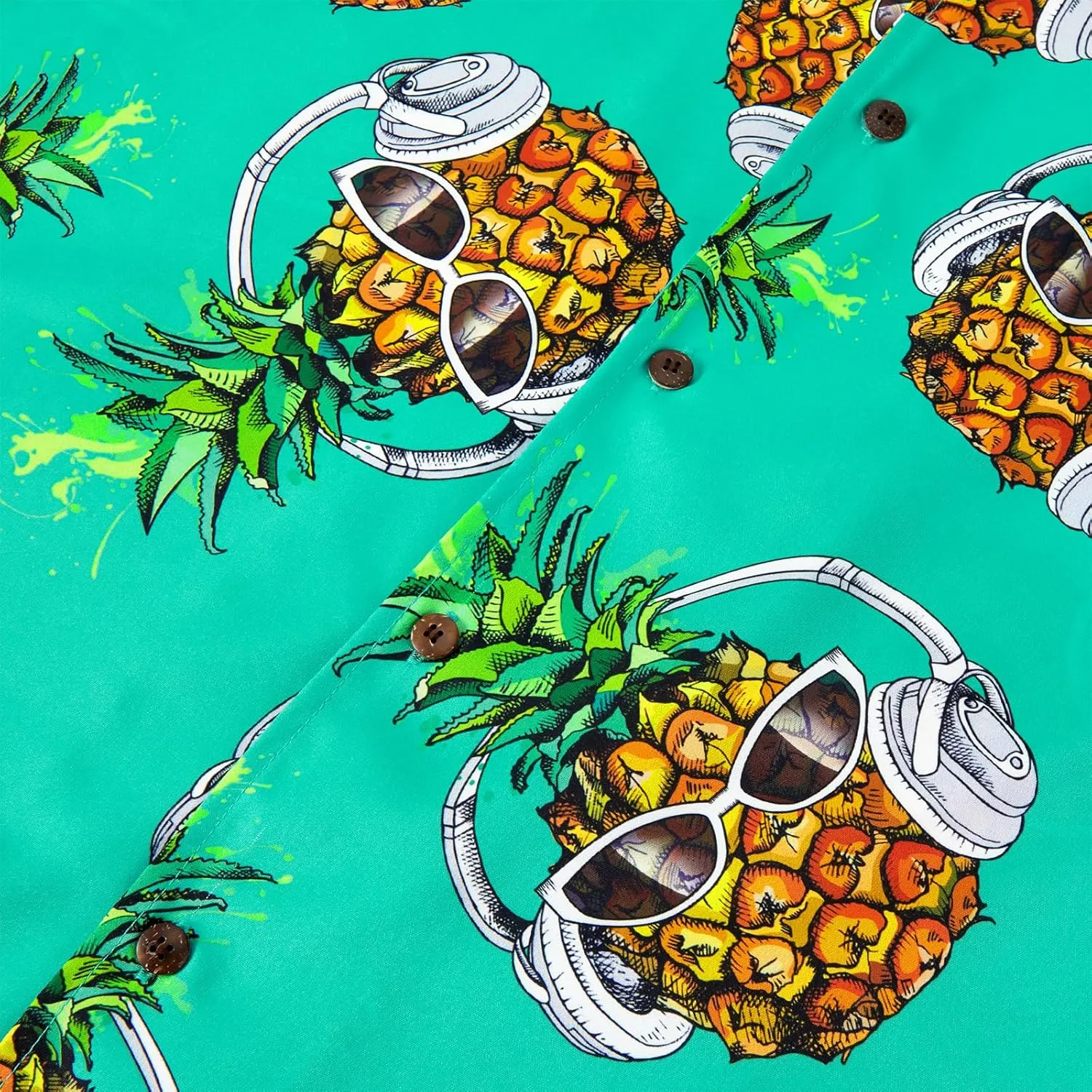 Mens Hawaiian Shirt Floral Print Aloha Shirt Comfortable Novelty Button Down Shirts Casual Short Sleeve Beachwear for Men