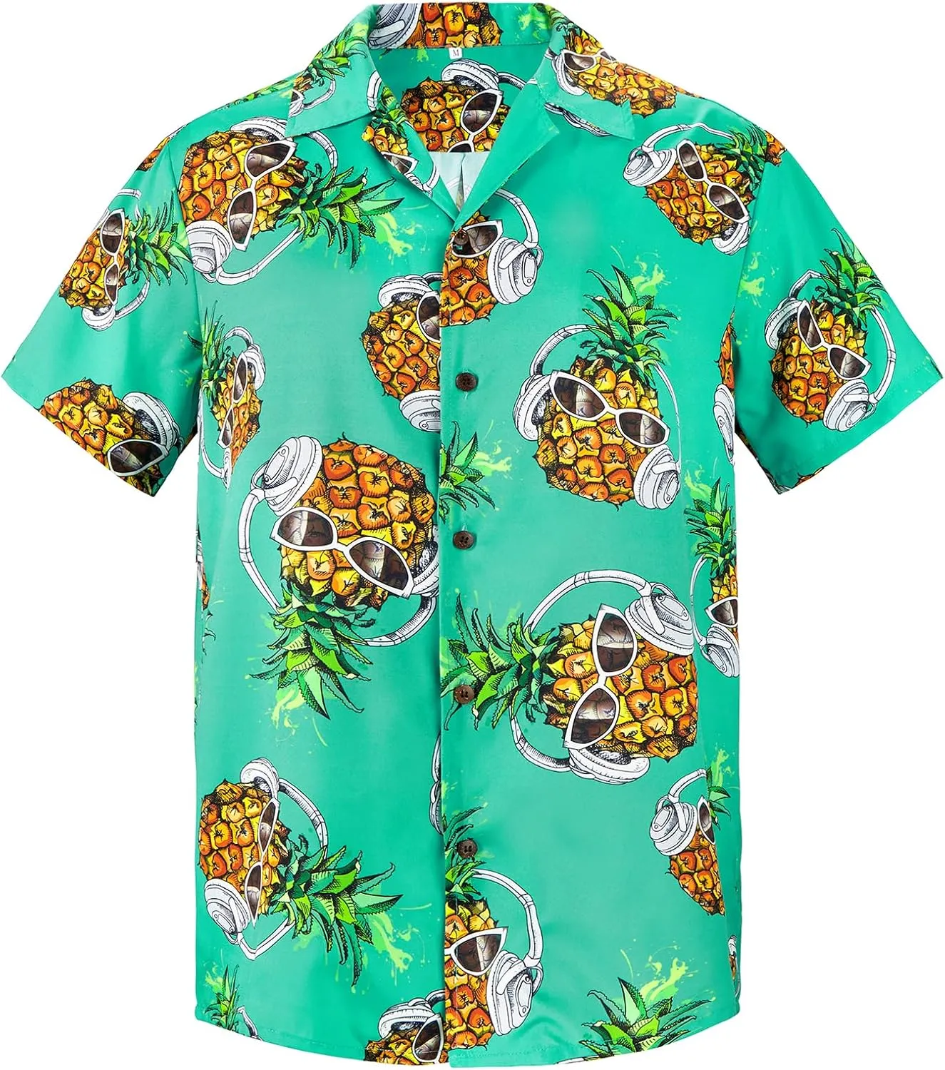 Mens Hawaiian Shirt Floral Print Aloha Shirt Comfortable Novelty Button Down Shirts Casual Short Sleeve Beachwear for Men
