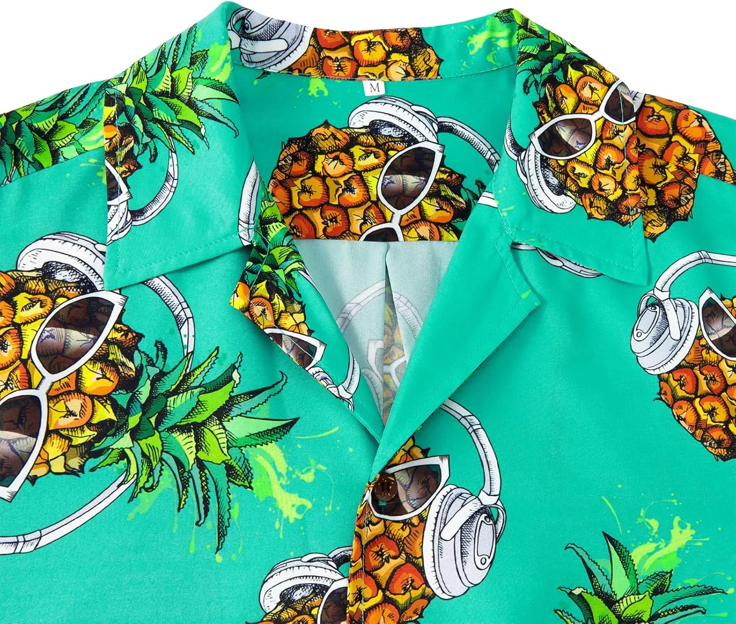 Mens Hawaiian Shirt Floral Print Aloha Shirt Comfortable Novelty Button Down Shirts Casual Short Sleeve Beachwear for Men